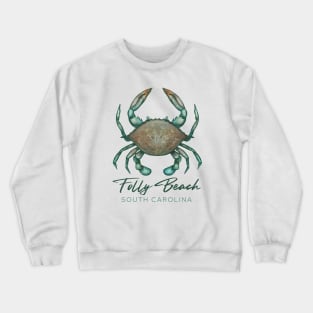 Folly Beach South Carolina SC Crewneck Sweatshirt